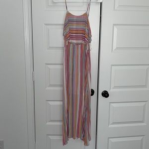 Pink maxi summer dress
